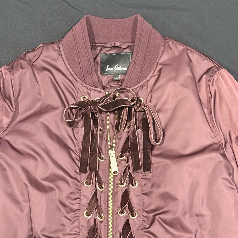 Lace-Up Bomber Jacket - Picture 2 of 5